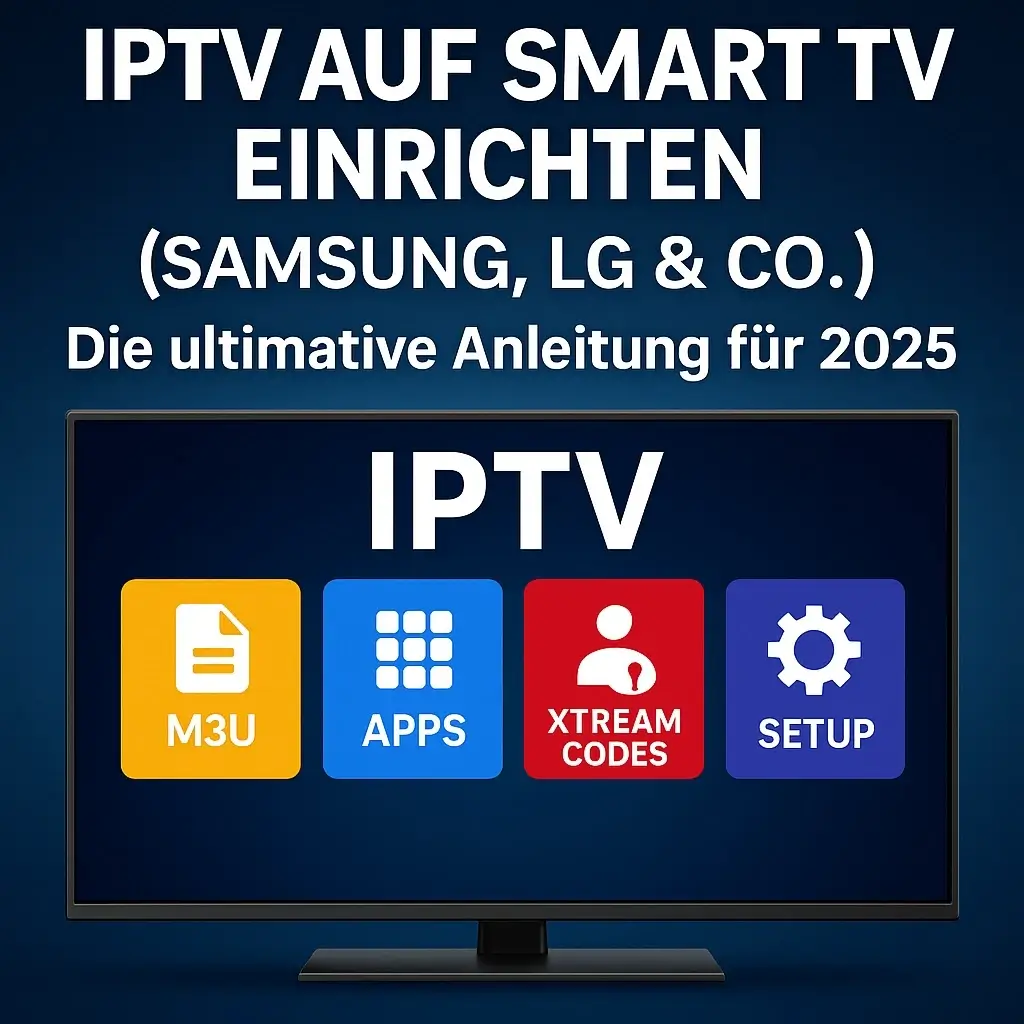 IPTV Smart TV einrichten 2025 – Anleitung für Samsung, LG, Android TV mit M3U und Xtream